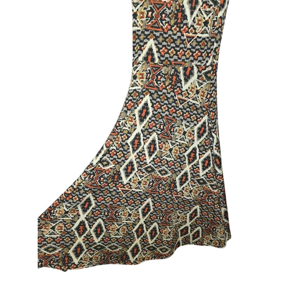 Hand Jive Wear Art Womens Big Bells Flare Pants Geometric Tribal Print Small - Picture 6 of 6